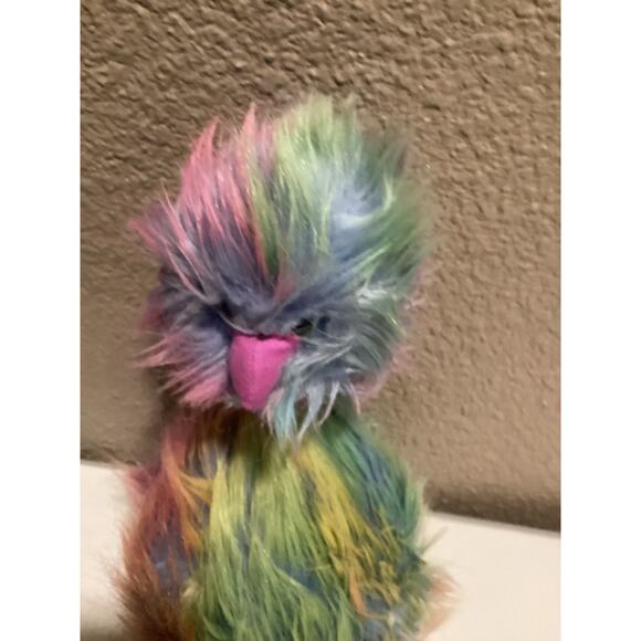 RETIRED Jellycat Rainbow Pom Pom Ostrich Stuffed Animal - Medium, 13" - Picture 5 of 5